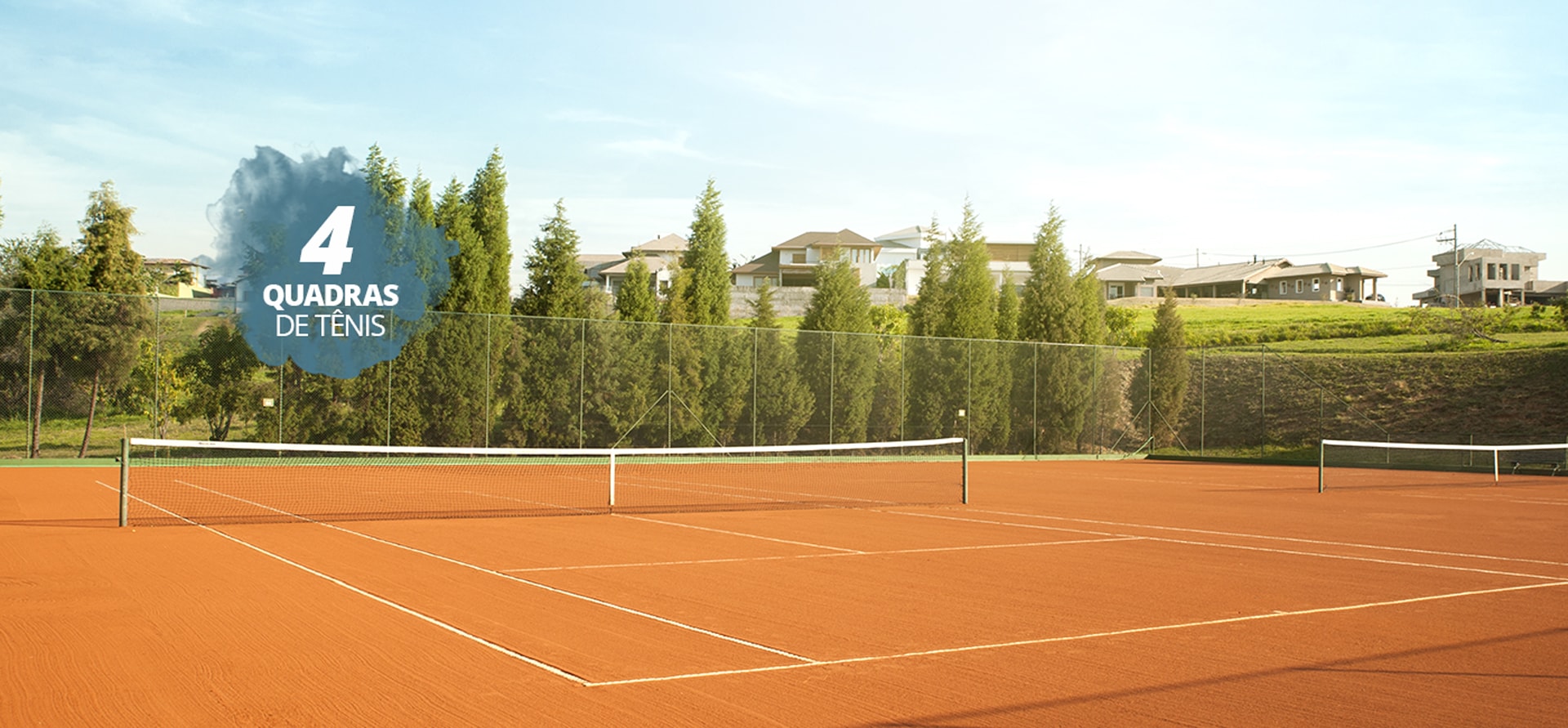 4 Quadras de Tênis do condomínio 4 Quadras de Tênis do condomínio
